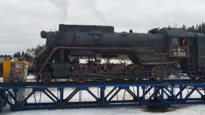 ретро_поезд Сортавала Рускеала. карусель для паровоза.