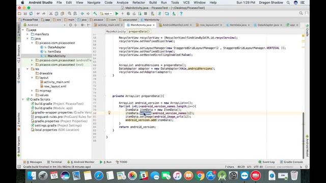 Android tutorials from scratch 5 # Image fetching through picasso library in recyclerview смотреть онлайн