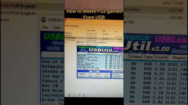 How To Delete PS2 Game From USB #ps2games #playstation2 #playstation