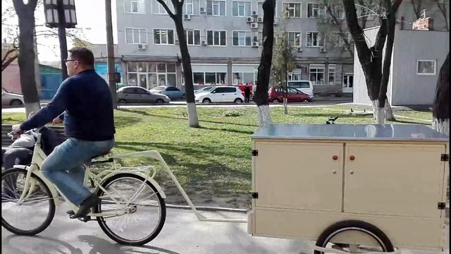 Велоприцеп для уличной торговли, универсальный. смотреть онлайн