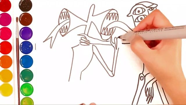 Siren Head vs Traffic Light Head!!! Как нарисовать Сиреноголового и Светофороголового? #sirenhead смотреть онлайн