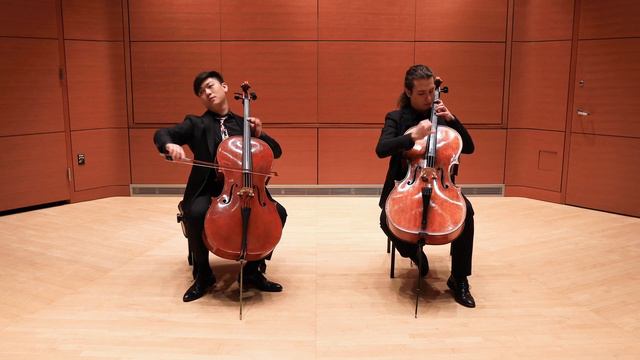 Peter Eom and Luiz Fernando Venturelli - Michelle by the Beatles on two cellos смотреть онлайн