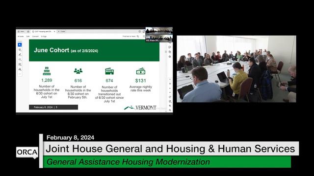 Vermont State House - General Assistance Housing Modernization 2/8/2024 смотреть онлайн