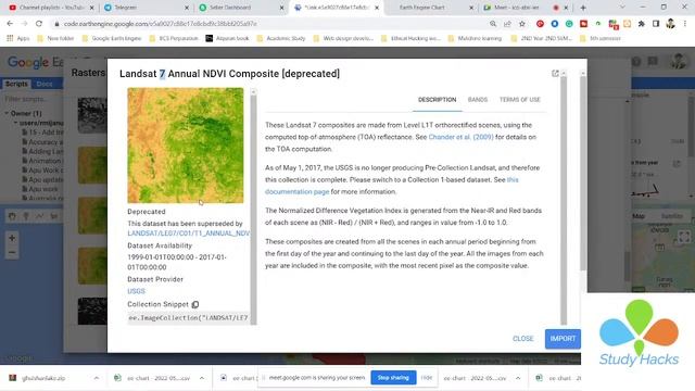 GEE Online Training: How to Create Yearly NDVI time series Chart Districts || NDVI time series смотреть онлайн