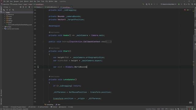 Restrict Camera Movement within Bounds in Unity 2D | Bite-Sized Tutorials смотреть онлайн