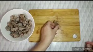 Очень вкусный салат из куриных желудков