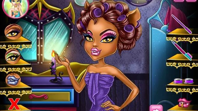 Monster High Игры—Дисней Принцесса Клодин Вульф Макияж—Онлайн ВИдео Игры Для Детей Мультик 2015 смотреть онлайн