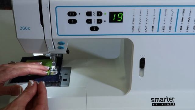 SMARTER by PFAFF 260c 25 Satin Stitch Applique смотреть онлайн