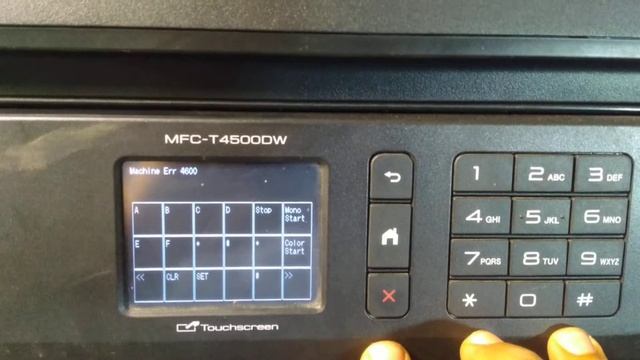 Printer Brother MFC-T4500DW Error Ink absorber Pad Full . Reset смотреть онлайн