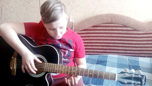 Елочка НА ОДНОЙ СТРУНЕ. Новогодняя мелодия на гитаре "В лесу родилась елочка" смотреть онлайн