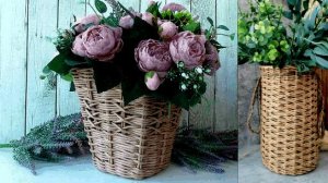 Плетеные корзины для подарочных букетов (2)