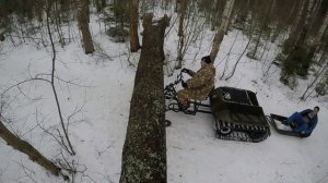 Самый проходимый Бурлак ГРИЗЛИ с лыжным модулем!