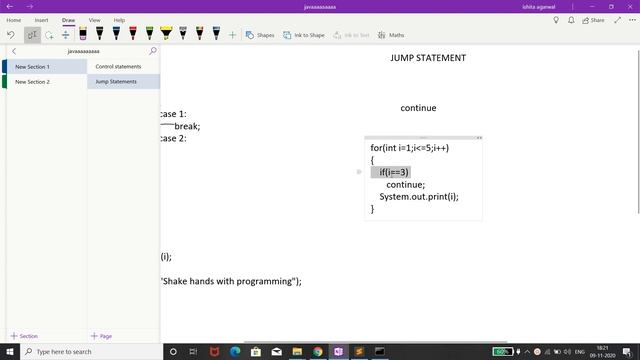 Jump statement in Java - continue keyword смотреть онлайн