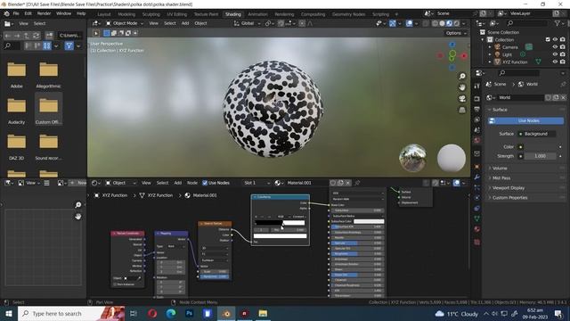 How to Make A Procedural Polka Dot Shader in BLENDER | Blender tutorial смотреть онлайн