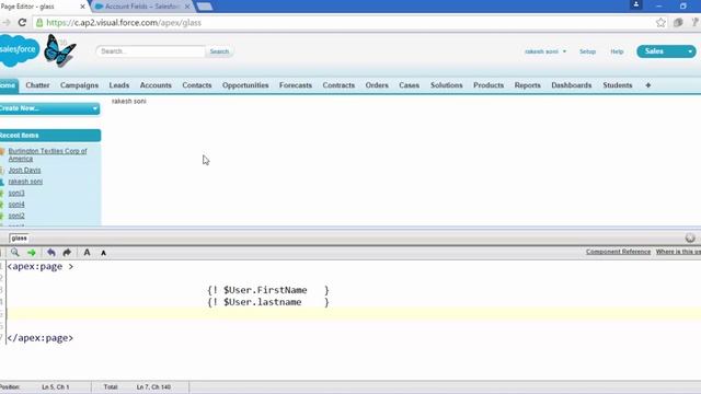 Displaying Field Values with Visualforce смотреть онлайн