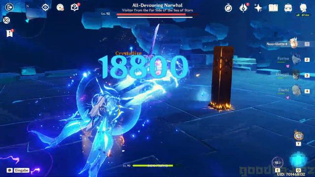 Genshin Impact - All-Devouring Narwhal Boss Fight (Update 4.2) смотреть онлайн