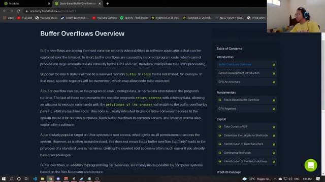 HTB Academy Offensive Stack Based Buffer Overflows on Linux x86 05311840000016 смотреть онлайн