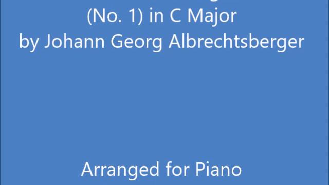 Prelude and Fugue (No. 1) in C Major for Piano смотреть онлайн