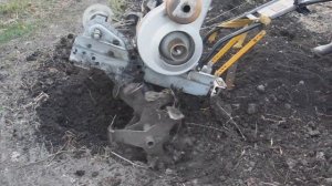 Мотоблок УМБ-К "УРАЛ" с двигателем УМЗ-5В. 1999 г.в. Культивация огорода