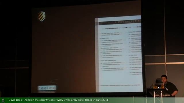 06of12 David Rook Agnition the security code review Swiss army knife смотреть онлайн