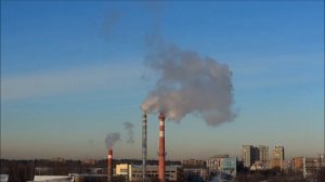 Дым из трубы (time lapse)