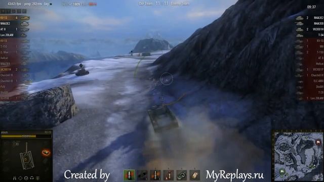 WOT: Arctic Region - KV-1S - 8 frags - смотреть онлайн