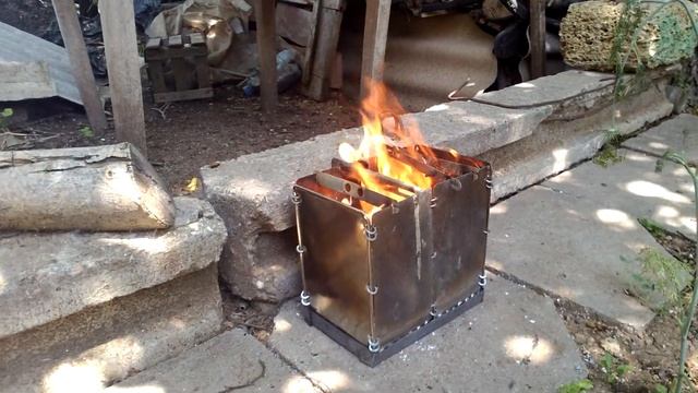 Печь-щепочница.Нержавейка.Крым.30.06.2017. смотреть онлайн