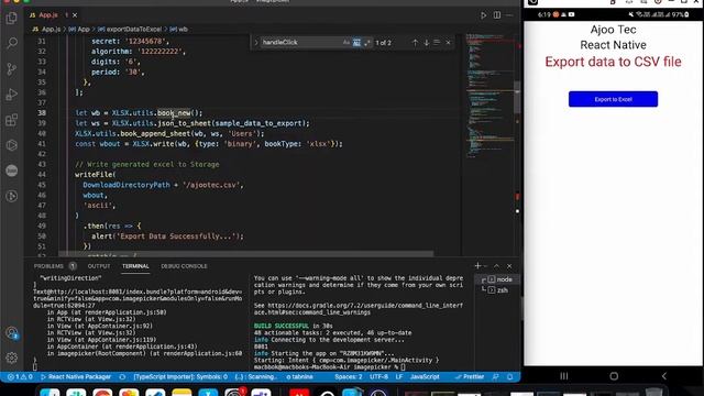 How to create and save CSV files in React Native? || in Hindi смотреть онлайн