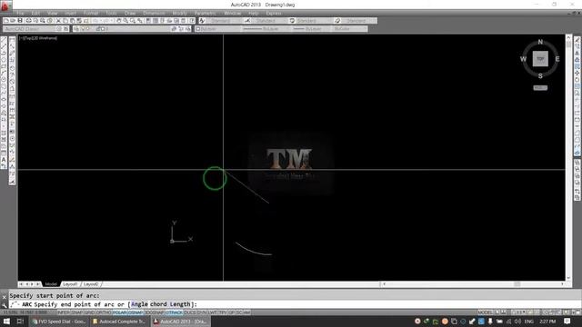 AutoCad Tutorial For Beginners in HindiUrdu Arc Tool смотреть онлайн
