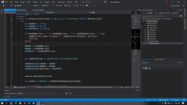 PEMROGAMAN VISUAL MENGGUNAKAN ARRAY LIST,TRY CATCH,GIT LOG, VALIDASI INPUTAN ANGKA смотреть онлайн