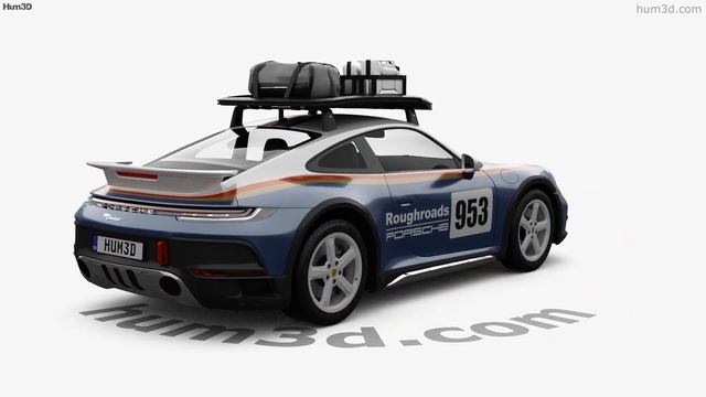 Porsche 911 Dakar coupe 2023 3D model by Hum3D.com смотреть онлайн