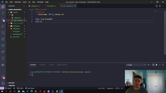 Setup Lerna Monorepo with Husky смотреть онлайн