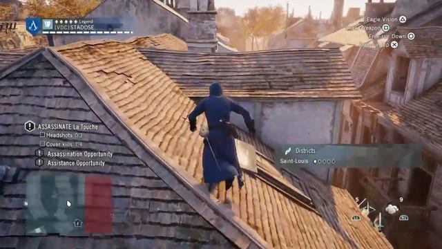 AC Unity Story assassinations: La Touche 100% sync walkthrough 2 methods смотреть онлайн