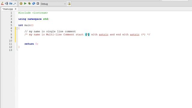 C++ Comments Practice coding смотреть онлайн