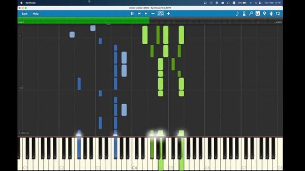 Stellar Stellar - Piano Tutorial By CMs Music (w/ sheet)