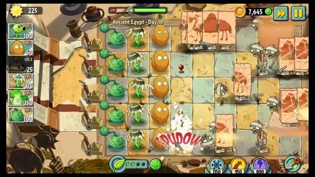 Plants vs Zombies 2 Ancient Egypt "Part Four" Day 16 ~ 20 смотреть онлайн