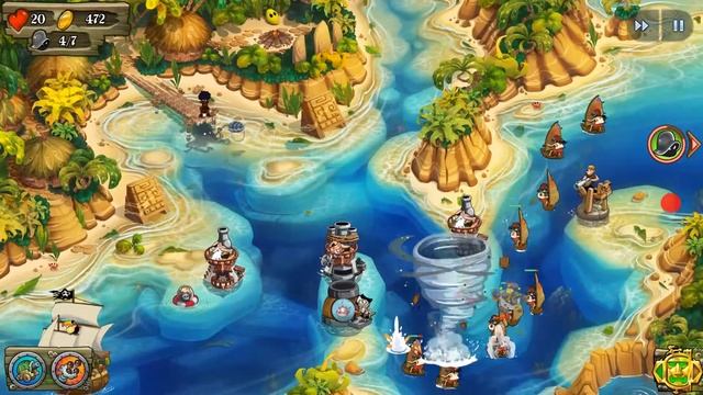 Pirate Legends TD Tower Defense Gameplay - Level 2 - [ANDROID GAMES] смотреть онлайн