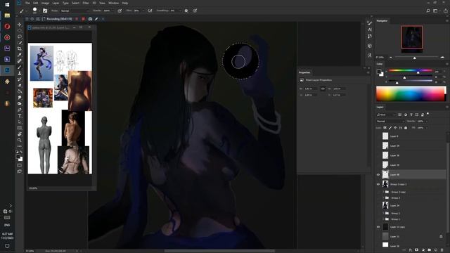 Photoshop painting - ZAFINA (Timelapse) смотреть онлайн