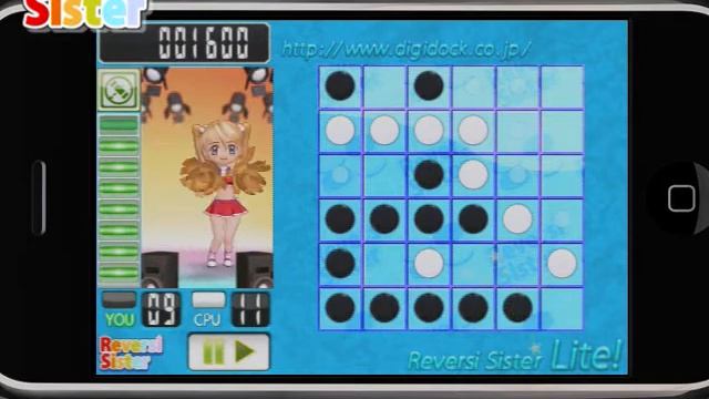 iPhone FreeGames "Reversi Sister Lite", смотреть онлайн