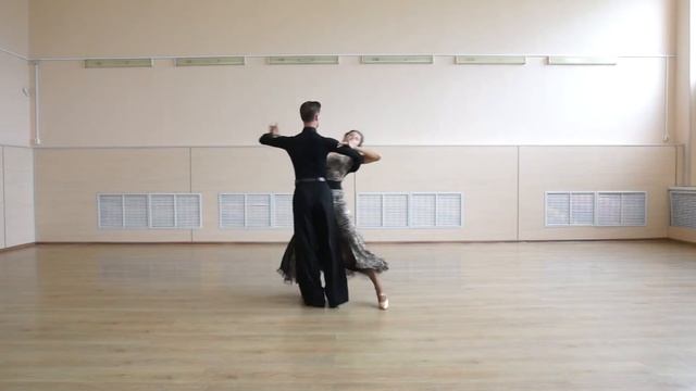 Open impetus turn (Impetus to PP) in Slow Fox | Открытый импетус поворот (Импетус в ПП) в Фокстроте смотреть онлайн