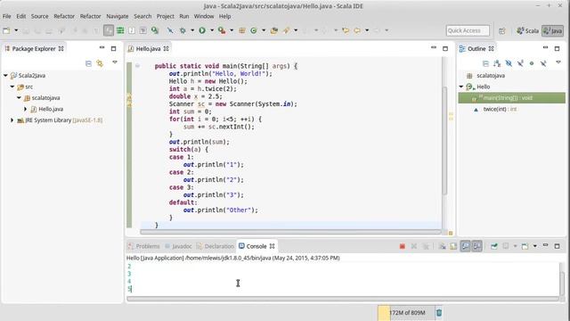 The Java switch Statement смотреть онлайн