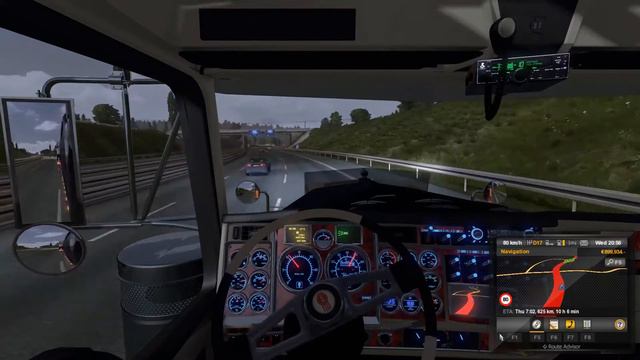 Euro Truck Simulator 2 - kenworth W900B long with LTM 1030 trailer mod v1.12.1s Vid 24. смотреть онлайн