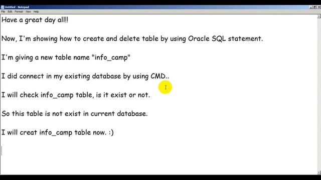 How to create and Drop table by using Oracle SQL Statement. смотреть онлайн