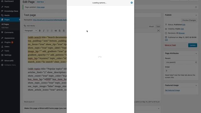 Shortcode Builder - MinervaKB knowledge base for WordPress смотреть онлайн