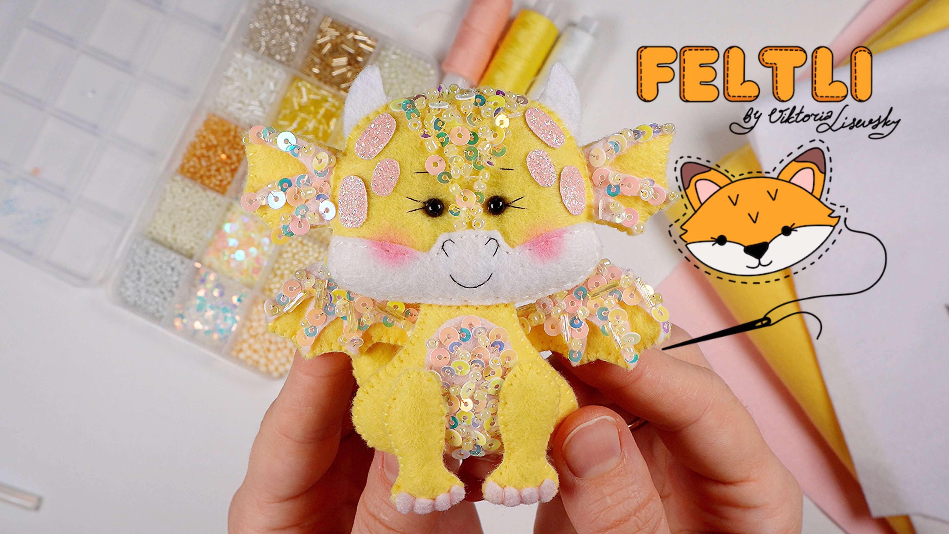 Как соединить голову с телом? / Как пришить голову к телу игрушки из фетра? / Шью игрушки из фетра смотреть онлайн