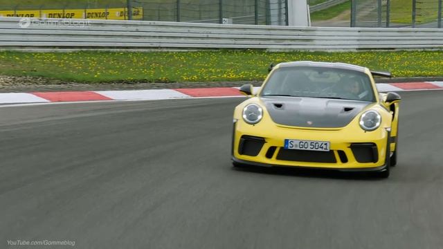 Porsche 911 GT3 RS Racing Yellow (Weissach Package) ACCELERATION And SOUND