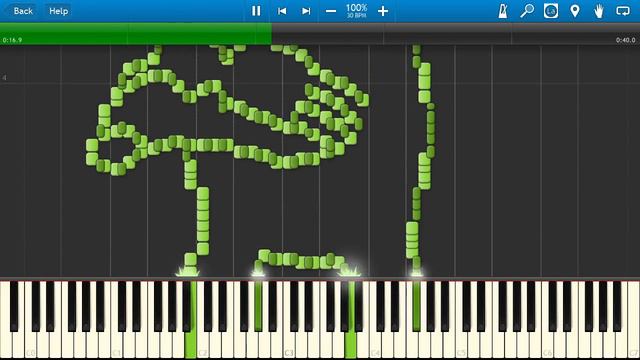 KERMIT THE FROG Synthesia MIDI Art смотреть онлайн