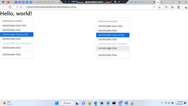 BOOTSTRAP 5 DROPDOWNS [WITH UL TAG] смотреть онлайн
