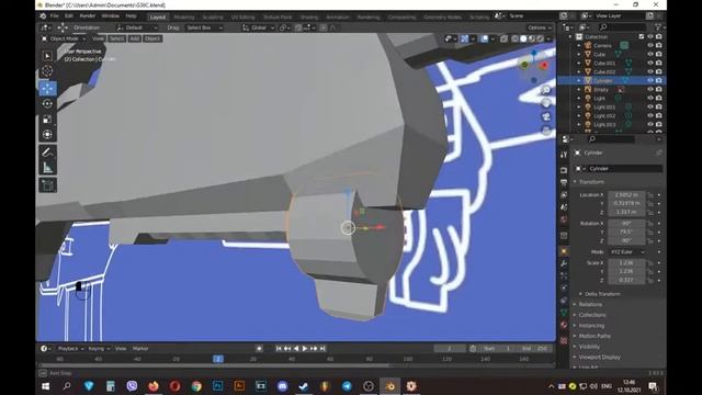 G36C в Blender 2.9 СТРИМ #2 Исправление ошибок и детализация модели смотреть онлайн