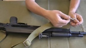 Как установить армейский ремень на АК/Сайгу